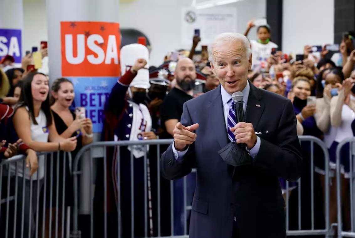 拜登的支持率接近其總統(tǒng)任期的最低水平