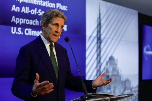 美國(guó)氣候特使克里檢測(cè)出COVID-19呈陽(yáng)性