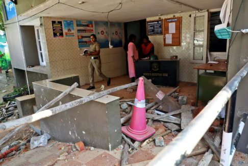 印度警方加強(qiáng)了喀拉拉邦阿達(dá)尼港周圍的安保