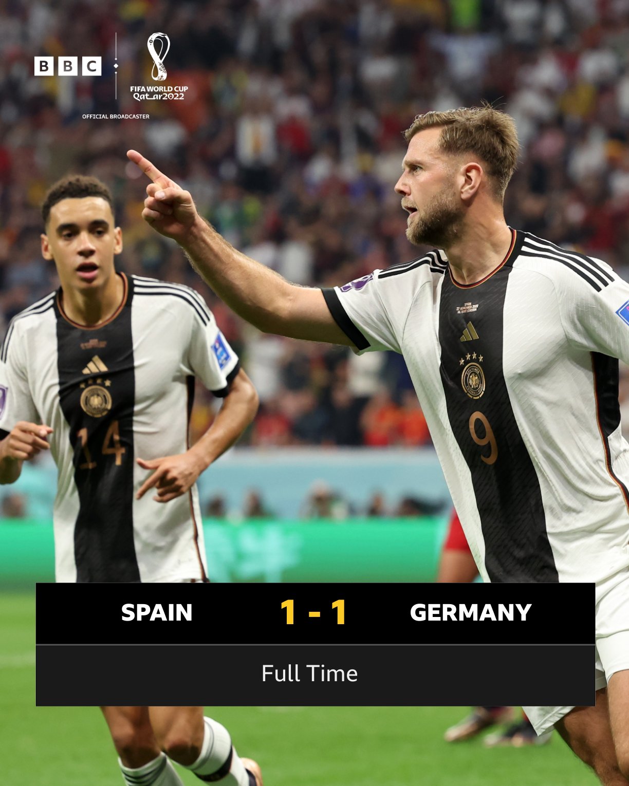 西班牙1比1戰(zhàn)平德國