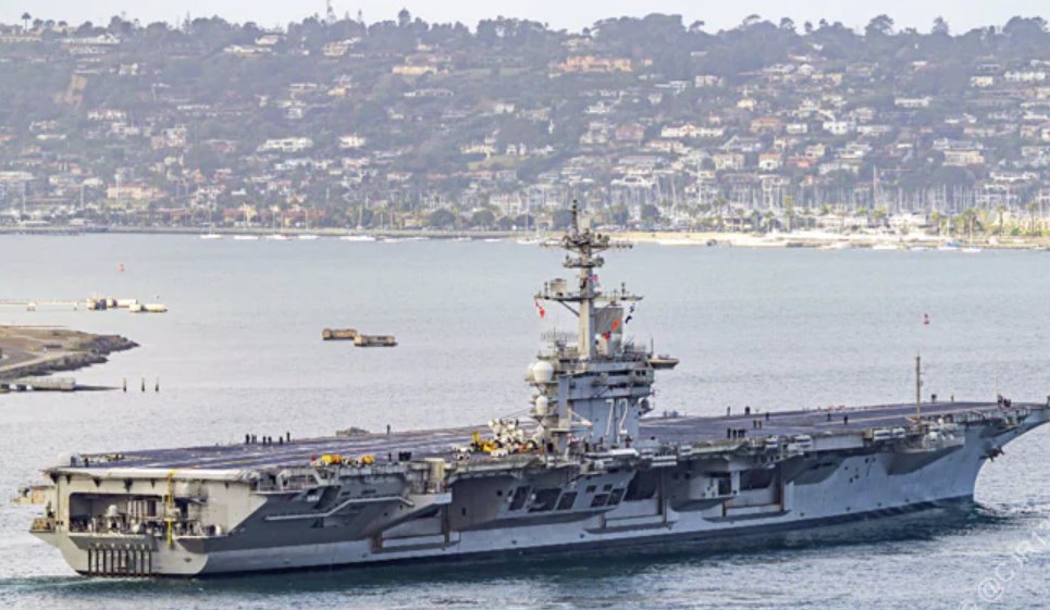 美國航母在加利福尼亞海岸附近發(fā)生火災(zāi)造成9人受傷
