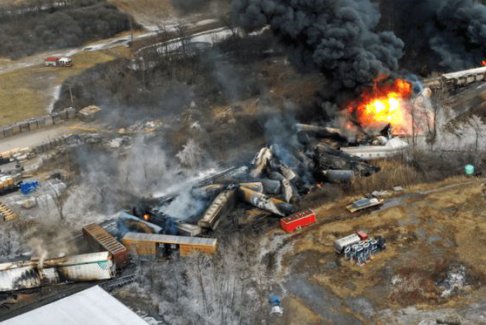 美國(guó)俄亥俄州列車(chē)脫軌氯乙烯泄漏事件