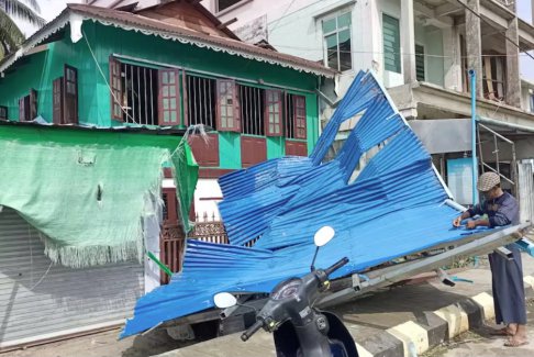 緬甸遭臺(tái)風(fēng)襲擊后已造成多人死亡