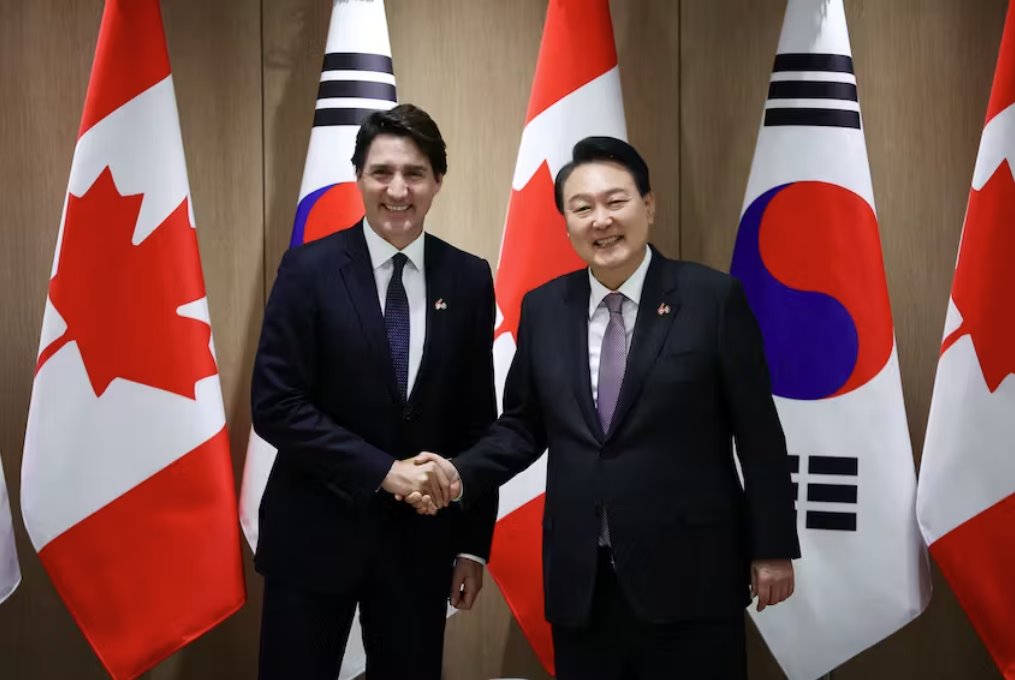 尹錫烈和特魯多同意加強關鍵礦產方面的合作