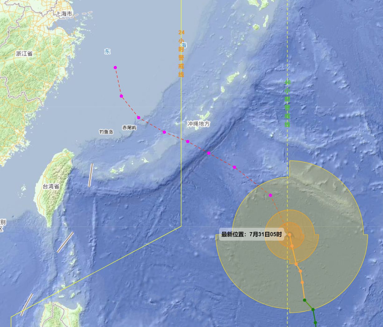 第6號臺風卡努可能和溫州擦肩而過