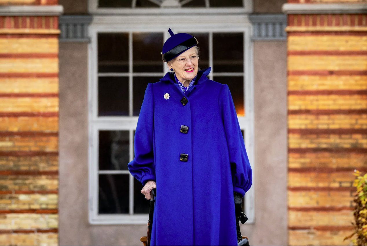 丹麥女王瑪格麗特出席2023年11月15日在丹麥哥本哈根舉行的皇家救生隊閱兵式。