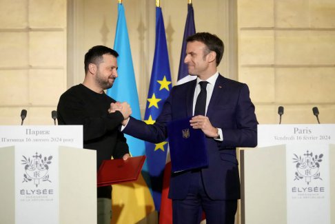 烏克蘭總統(tǒng)澤連斯基表示 與法國(guó)的安全協(xié)議具有實(shí)質(zhì)