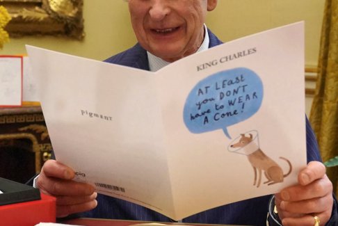 查爾斯國王癌癥治療期間收到康復(fù)卡片