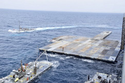 美軍碼頭開始向加沙進(jìn)軍