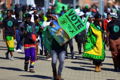 南非新政黨目標是在5月29日的選舉中贏得議會多數(shù)席