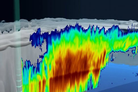 衛(wèi)星捕捉到史無前例的云圖像