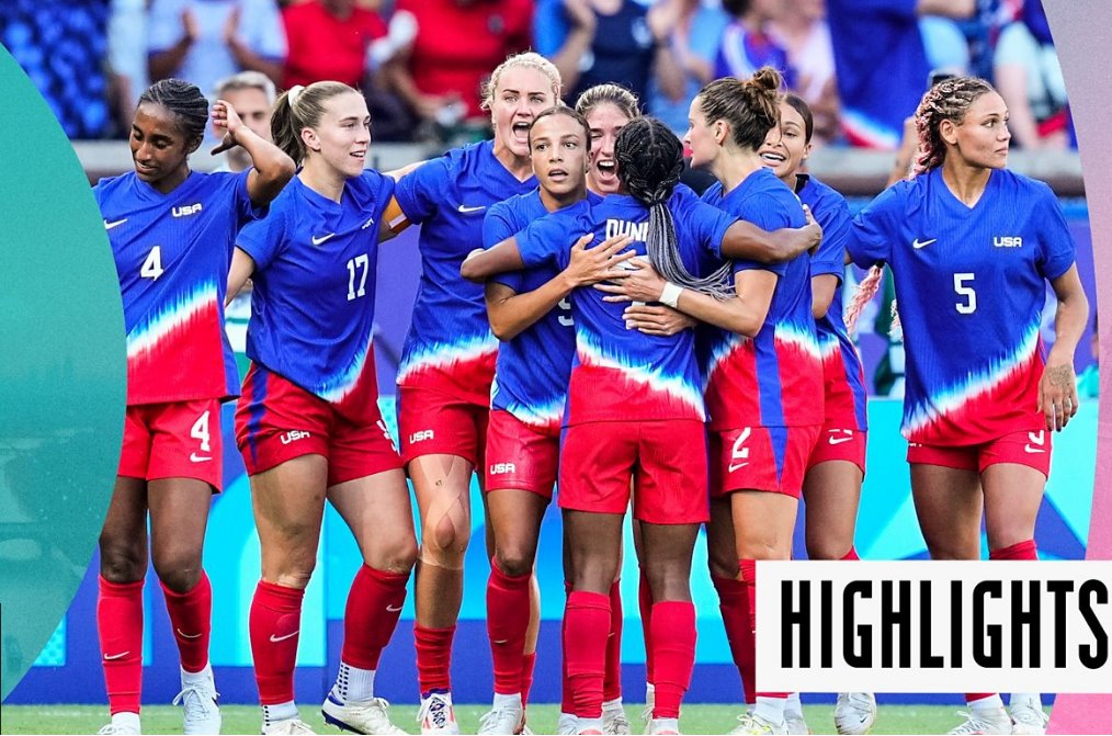 艾瑪&middot;海耶斯帶領(lǐng)美國隊在首場比賽中擊敗巴西奪得奧運金牌