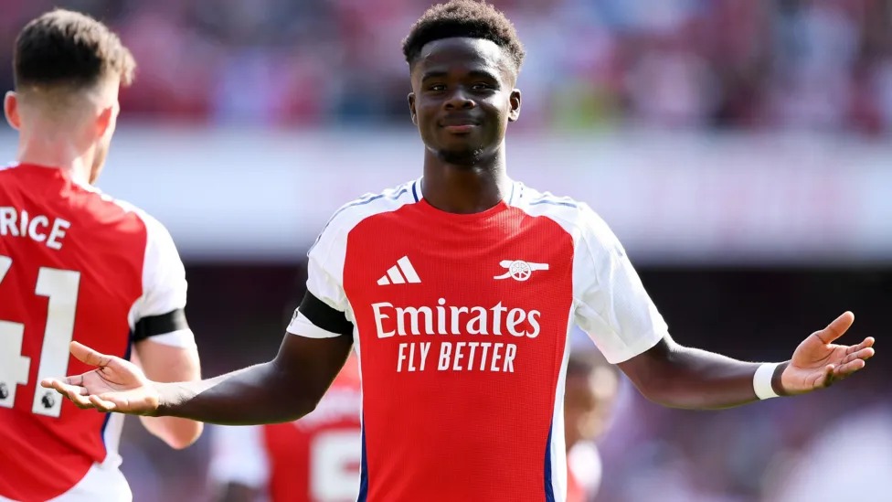 布卡約&middot;薩卡是阿森納上賽季英超聯(lián)賽的最佳射手