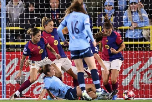 歐洲女子冠軍聯(lián)賽曼城2-0巴塞羅那