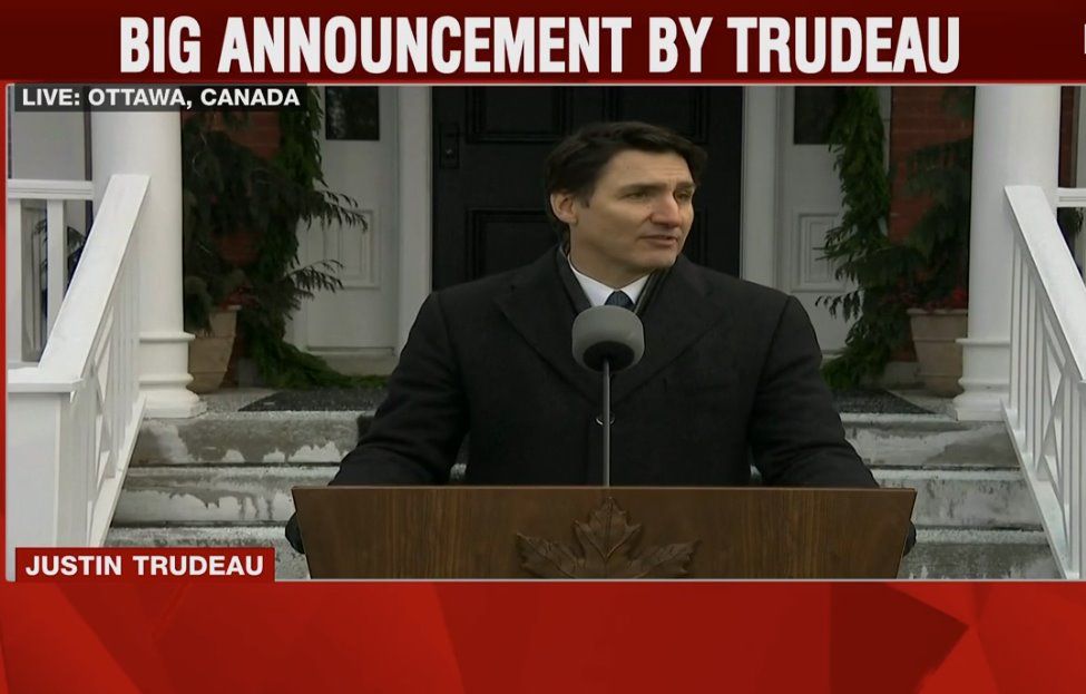 加拿大總理特魯多宣布辭職