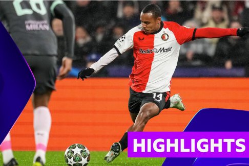 歐洲冠軍聯(lián)賽淘汰賽附加賽費(fèi)耶諾德1比0AC米蘭