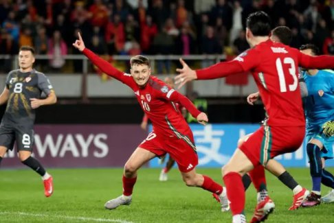 歐足聯(lián)世界杯預(yù)選賽北馬其頓1比1威爾士
