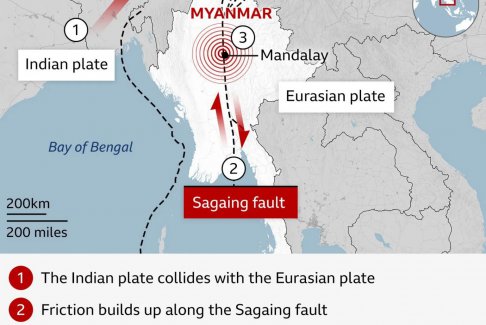 緬甸強(qiáng)震致泰國曼谷17死32傷