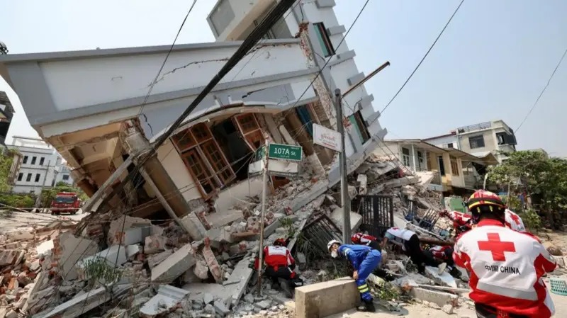 緬甸強震已致2886死4639傷