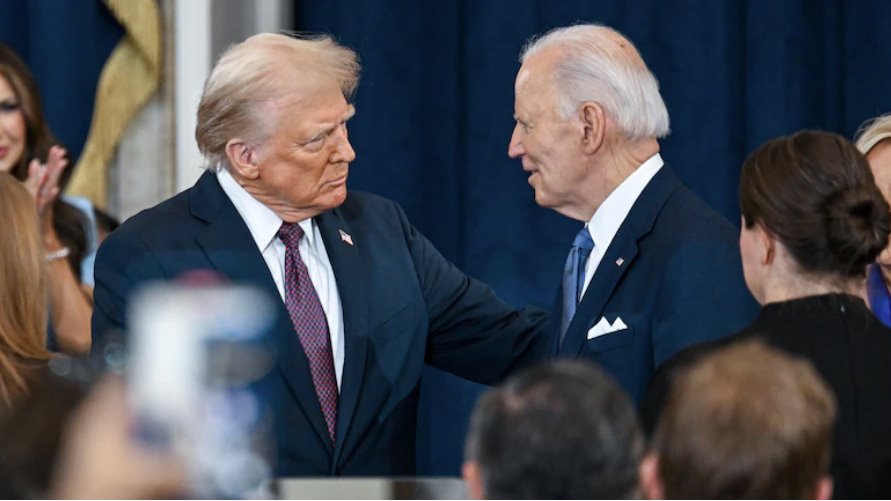 美國(guó)總統(tǒng)唐納德&middot;特朗普與前總統(tǒng)喬&middot;拜登（資料圖）