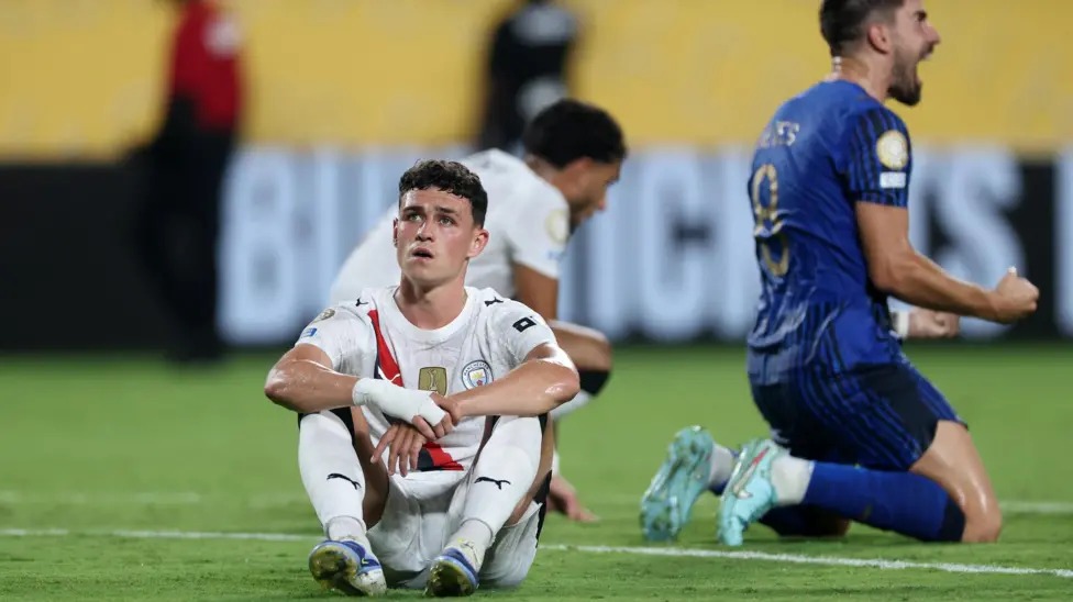 曼城在世俱杯16強(qiáng)賽中被阿爾希拉爾爆冷擊敗