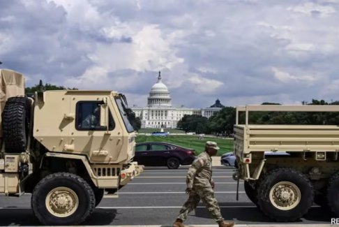 白宮加強(qiáng)警力部署 華盛頓數(shù)十人被捕