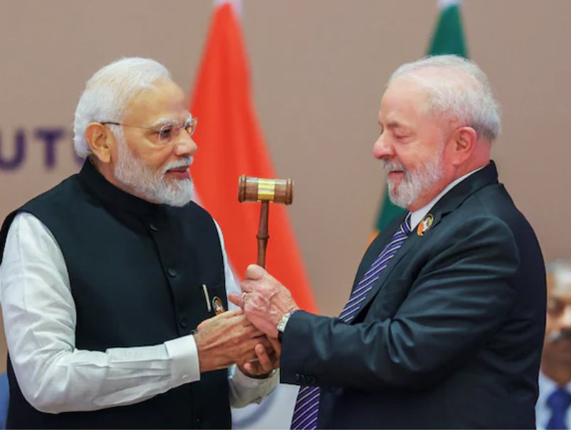 印度總理莫迪和巴西總統(tǒng)路易斯&middot;因西奧&middot;盧拉&middot;達席爾瓦同意加強雙邊合作