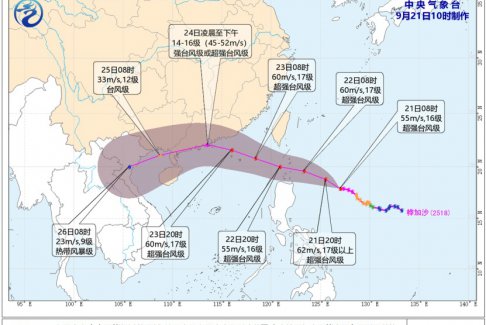 超強臺風(fēng)“樺加沙”將登陸廣東