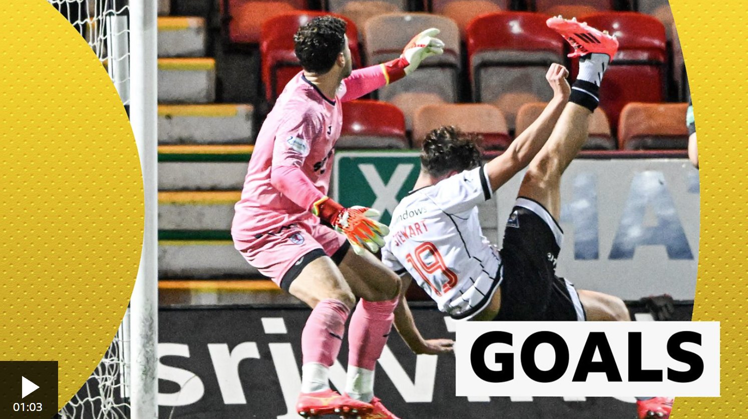 鄧弗姆林競技隊擊敗拉夫流浪者的進球