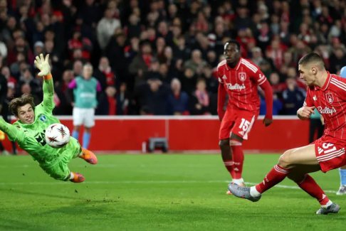 歐足聯(lián)歐洲聯(lián)賽諾丁漢森林3-0馬爾默