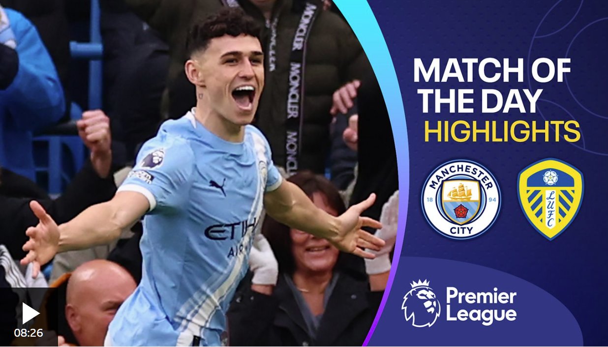 福登表現(xiàn)出色，曼城戰(zhàn)勝利茲聯(lián)