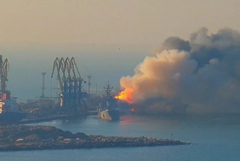 烏克蘭聲稱在里海用軍事裝備擊中兩艘俄羅斯船只