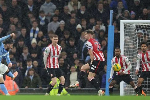 卡拉寶杯四分之一決賽曼城2-0布倫特福德