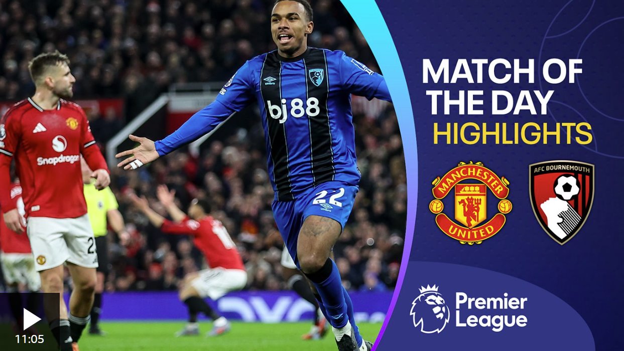 克魯皮為伯恩茅斯扳平比分，這場4-4大戰(zhàn)驚心動魄，對手是曼聯(lián)