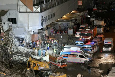 巴基斯坦卡拉奇購(gòu)物中心火災(zāi)死亡人數(shù)升至61人