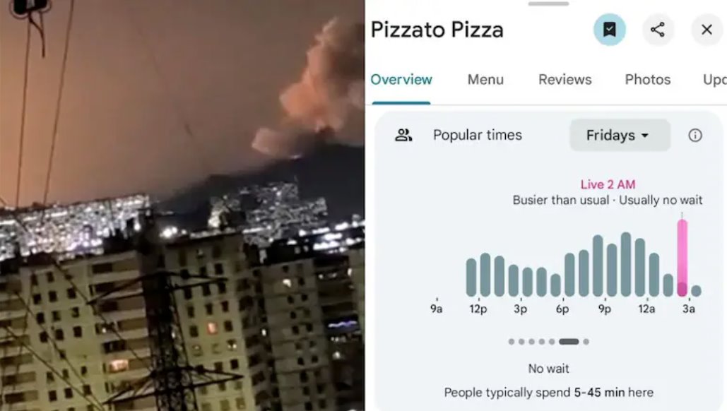 美國襲擊委內(nèi)瑞拉:五角大樓附近披薩訂單再次激增