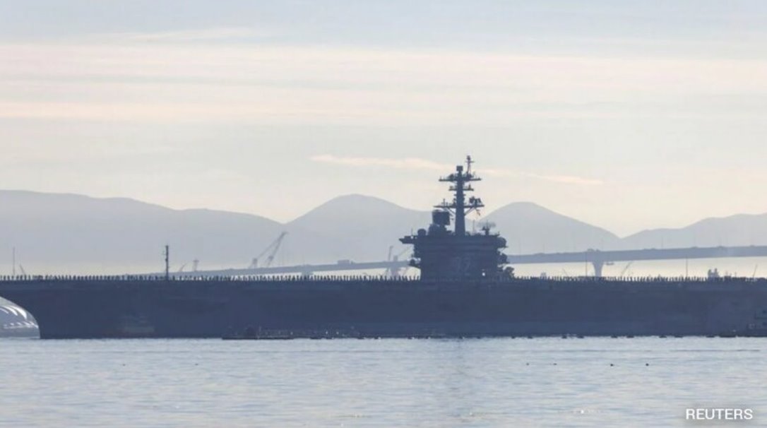 美國在與伊朗關(guān)系緊張之際,將南海航母“亞伯拉罕·林肯”號重新部署至中東。