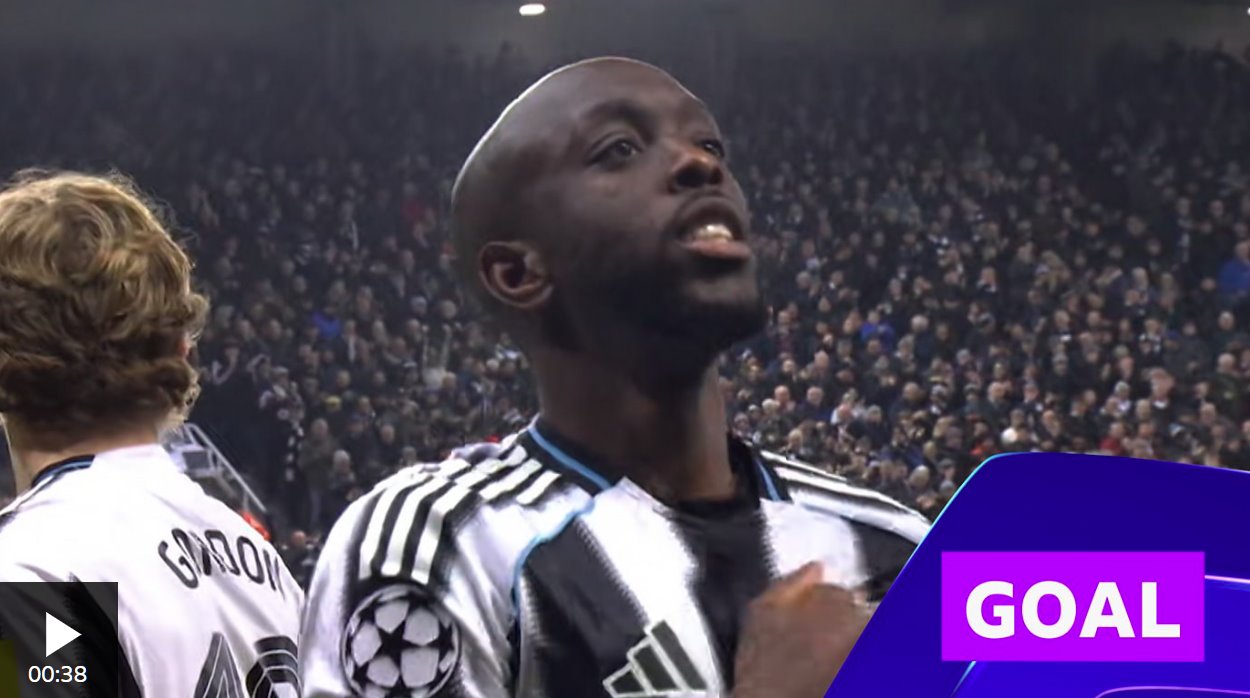 維薩攻入紐卡斯?fàn)柭?lián)隊首粒歐冠進球