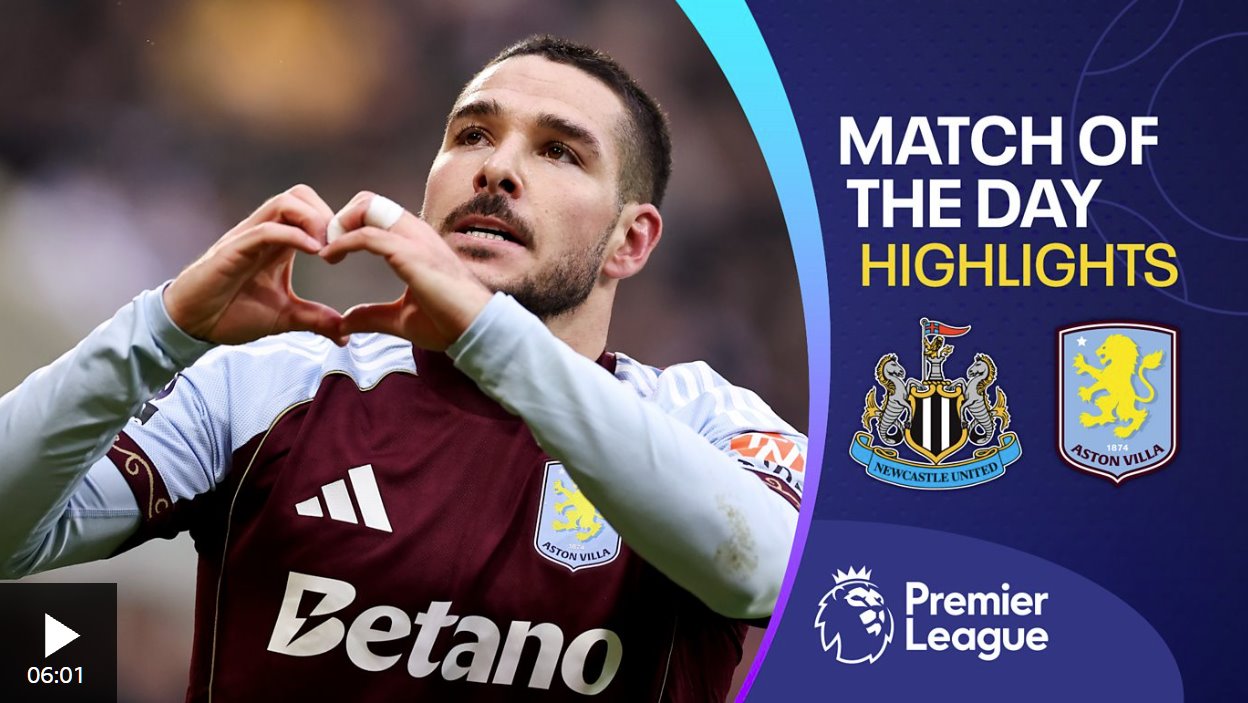 布恩迪亞攻入一記精彩進(jìn)球，幫助維拉擊敗紐卡斯?fàn)柭?lián)